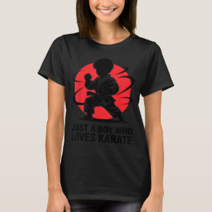 Gewoon Een Jongen Die Van Karate Martial Arts Kara T-shirt