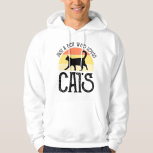 Gewoon een jongen die van katten houdt hoodie