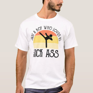 Gewoon Een Jongen Die Van Kick-Ass Houdt T-shirt