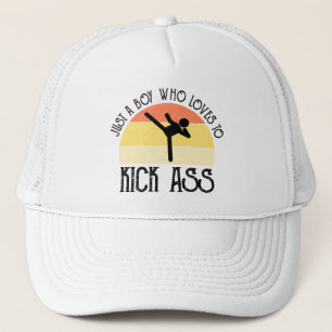 Gewoon Een Jongen Die Van Kick-Ass Houdt Trucker Pet