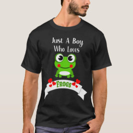 Gewoon een jongen die van kikkers houdt | Wereldki T-shirt