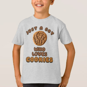 Gewoon een jongen die van koekjes houdt t-shirt