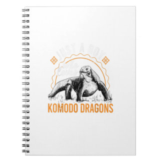 Gewoon een jongen die van Komodo Dragons Komodo Dr Notitieboek