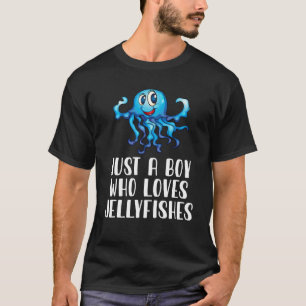Gewoon een jongen die van kwallen houdt t-shirt