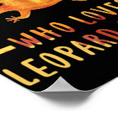 Gewoon een jongen die van Leopard Geckos Lizard ho Poster (Hoek)