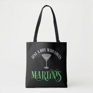 Gewoon Een Jongen Die Van Martinis Houdt Draagtas