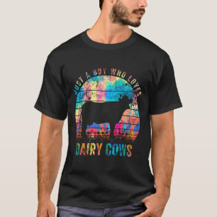 Gewoon Een Jongen Die Van Melkvee Dieren Liefhebbe T-shirt