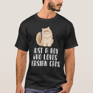 Gewoon een jongen die van Perzische katten houdt T-shirt