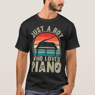 Gewoon Een Jongen Die Van Piano Recto Pianist Houd T-shirt