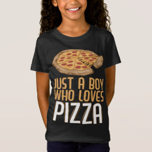 Gewoon een jongen die van Pizza Funny Pizza Lovers T-shirt