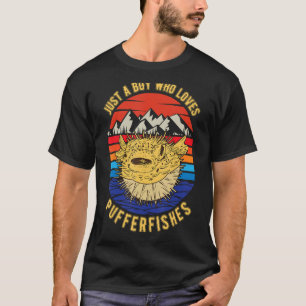 Gewoon een jongen die van Pufferishes Puffer Fish  T-shirt