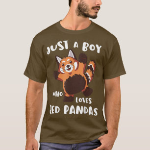 Gewoon een jongen die van Red Pandas houdt... Kind T-shirt