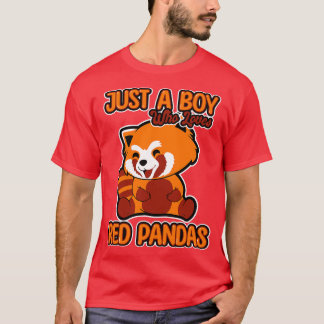 Gewoon een jongen die van rode panda's houdt 1 t-shirt