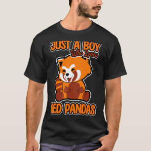Gewoon een jongen die van rode panda's houdt Quote T-shirt
