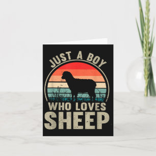 Gewoon Een Jongen Die Van Schapen Houdt Recto Boer Kaart