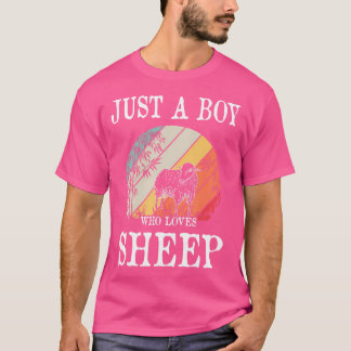 Gewoon een jongen die van schapen houdt t-shirt