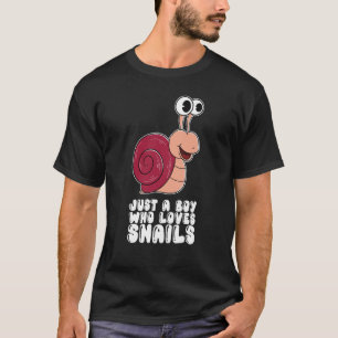 Gewoon een jongen die van slakken houdt t-shirt