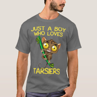 Gewoon een jongen die van Tarsiers houdt T-shirt