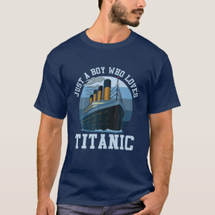Gewoon een jongen die van Titanic Titanic Classic  T-shirt