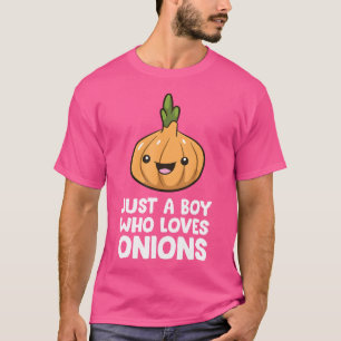 Gewoon Een Jongen Die Van Uien Houdt Mannen Jongen T-shirt