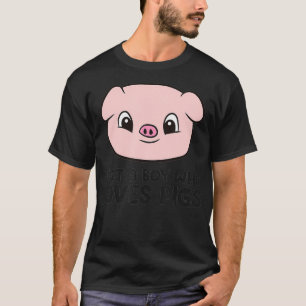 Gewoon een jongen die van varkens houdt t-shirt