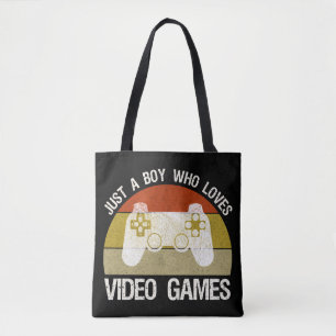 Gewoon Een Jongen Die Van Videogames Houdt Draagtas