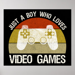Gewoon Een Jongen Die Van Videogames Houdt Poster