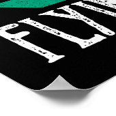 Gewoon een jongen die van vliegende drongen houdt poster (Hoek)