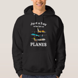 Gewoon een jongen die van vliegtuigen houdt en van hoodie