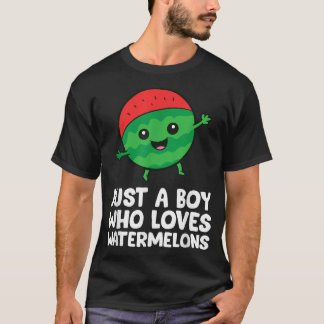 Gewoon een jongen die van watermeloenen houdt t-shirt