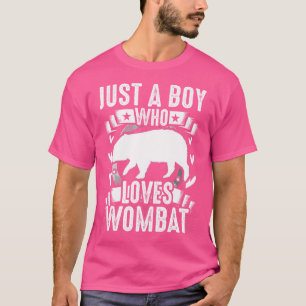 Gewoon een jongen die van Wombat houdt T-shirt