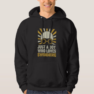Gewoon Een Jongen Die Van Zwemmen Houdt Hoodie
