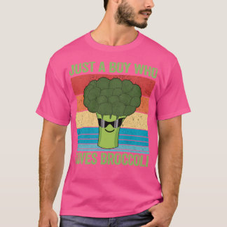Gewoon een jongetje dat van broccoli houdt Grappig T-shirt
