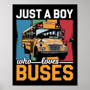 Gewoon een jongetje dat van bussen houdt Kostuumbu Poster