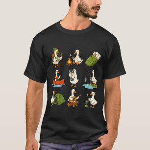 Gewoon een kampeer ganzenshirt domme gans kamperen t-shirt