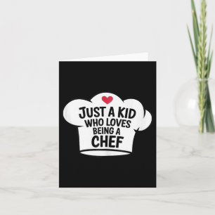 Gewoon een Kind die graag chef-kok koele kookliefh Kaart
