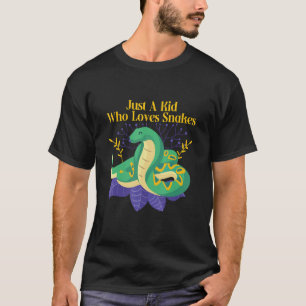 Gewoon een Kind die houdt van snakes Wildlife Oerw T-shirt