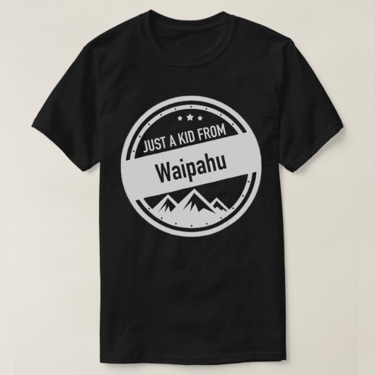 Gewoon een Kind uit Waipahu Hawaii T-shirt (Design voorkant)