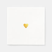 Gewoon een klein gouden hart van de liefde servet (Voorkant)