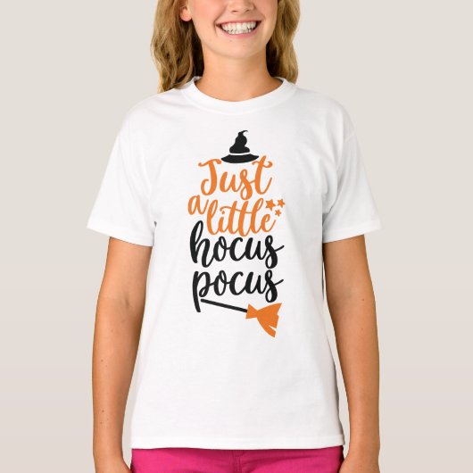Gewoon een kleine Hocus Pocus Witches Fun Hallowee T-shirt (Voorkant)
