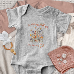 Gewoon Een Kleine Wilde Bloem Watercolor Baby Meis Romper