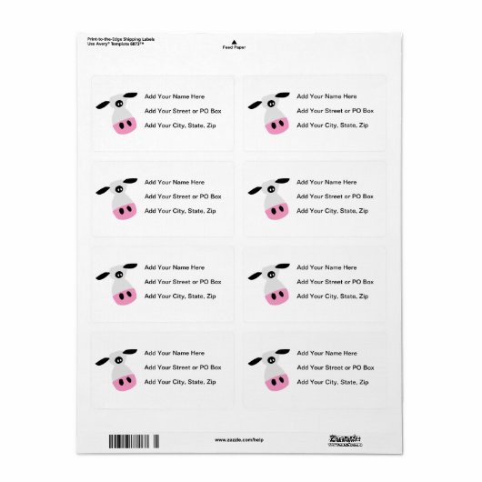 Gewoon een Koe Etiket (Full Sheet)