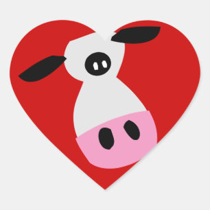 Gewoon een Koe Hart Sticker