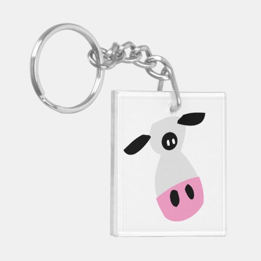 Gewoon een Koe Sleutelhanger (Voorkant Links)