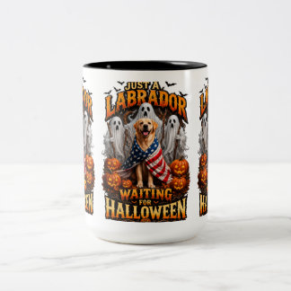 Gewoon een Labrador die op Halloween wacht mok