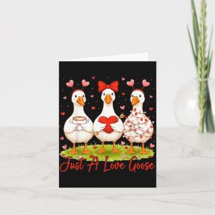 Gewoon een lieflijke gans koffie grappige valentij kaart
