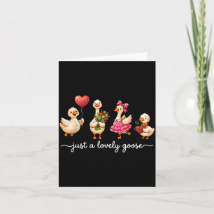 Gewoon een lieve gans Schattige dwaze gans Valenti Kaart