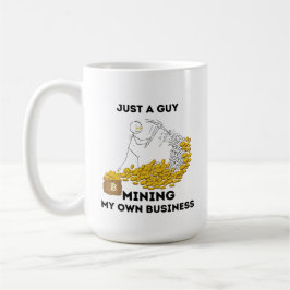 Gewoon een man die mijn eigen zaken ontgint koffiemok