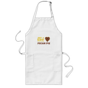 Gewoon een man die van Pecan-taart houdt Lang Schort