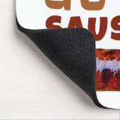 Gewoon een man die van Sausages houdt Muismat (Hoek)